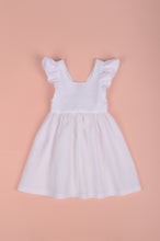 Load image into Gallery viewer, Thallo Dress- White Linen