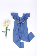 Load image into Gallery viewer, Amelia Linen Dungarees- Blue Sky
