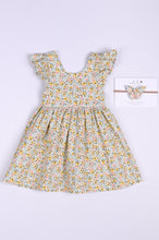 Load image into Gallery viewer, Thallo Dress- Yellow Bloom (Επιλογή Υφασμάτων)