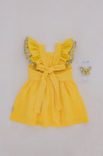 Load image into Gallery viewer, Aelia Dress -Yellow Linen