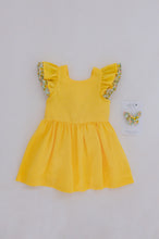 Load image into Gallery viewer, Aelia Dress -Yellow Linen