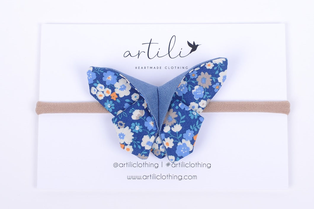 Artili Butterfly- Blue Garden/ Sky Linen
