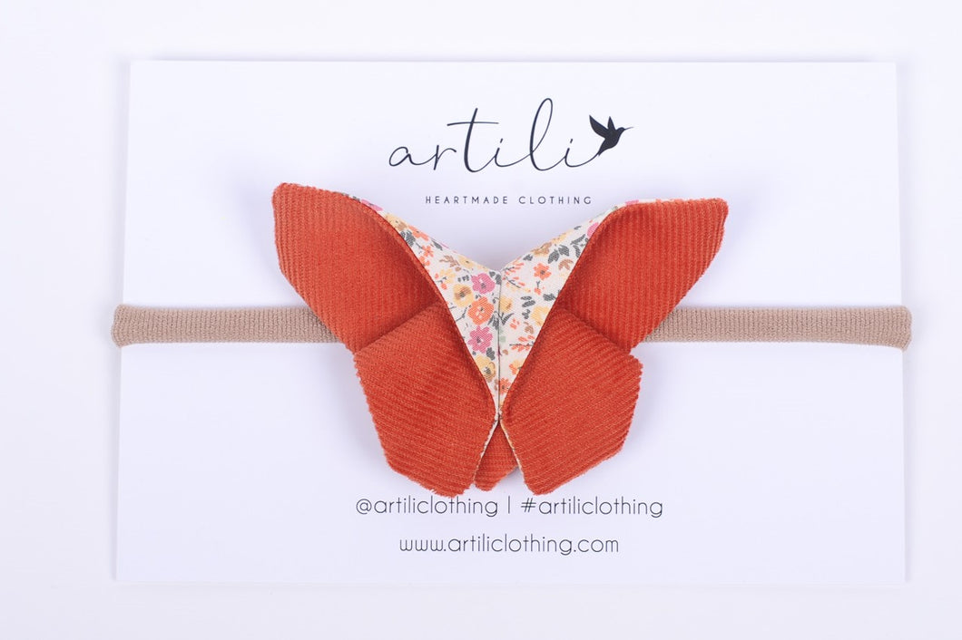 Artili Butterfly- Autumn Garden/Rust Orange