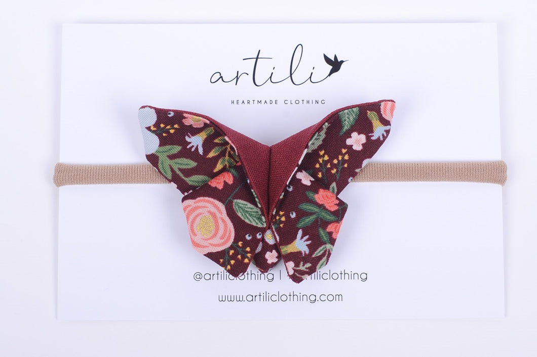 Artili Butterfly- Berry Joy/Bordeaux