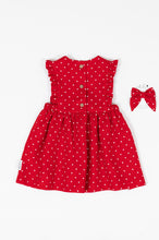 Load image into Gallery viewer, Zoe Dress- Red Polka Dot (Επιλογή υφασμάτων)
